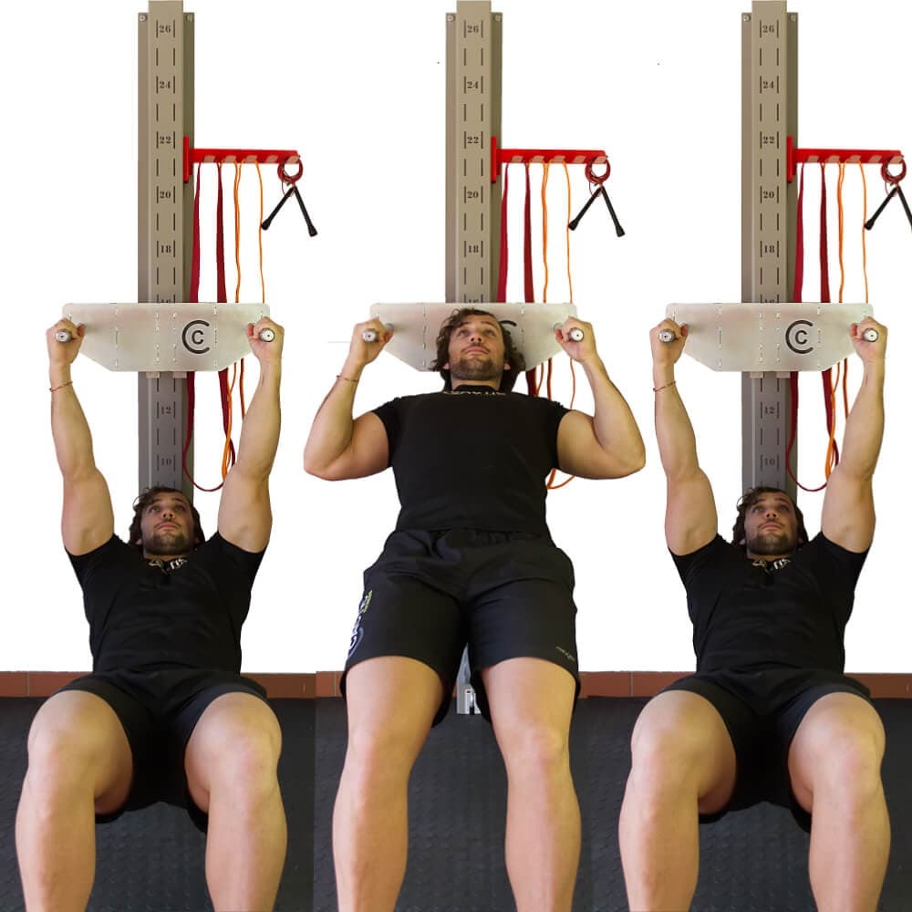Front View of Horizontal Pull Up