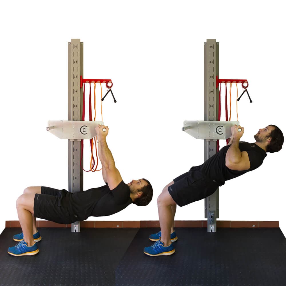 Side View of Horizontal Pull Up