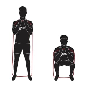 Resistant Band Squat