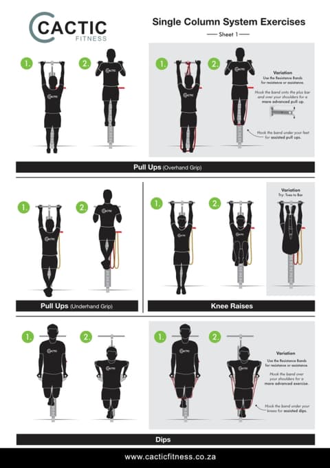 Cactic Fitness Single Column System Exercises 1