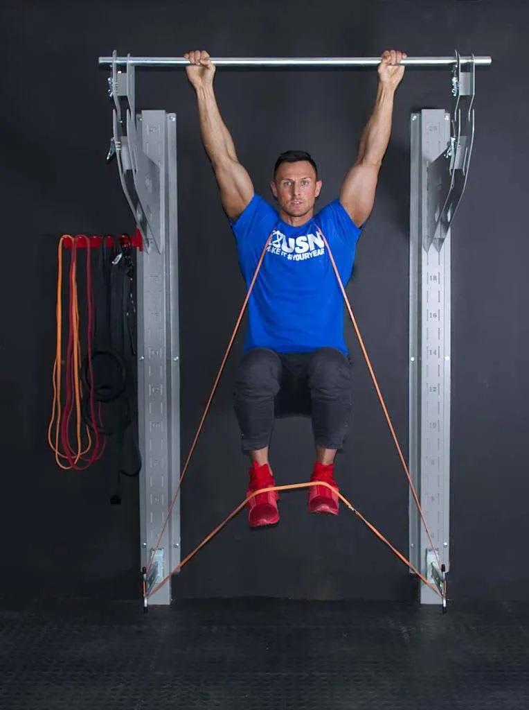 Plus Bar XL attaches numerous exercise accessories